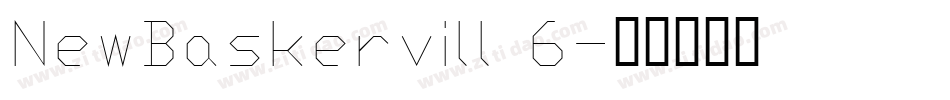 NewBaskervill 6字体转换
